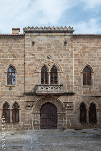 Medieval Monroy Palace in the city of Plasencia, province of Cáceres, Spain