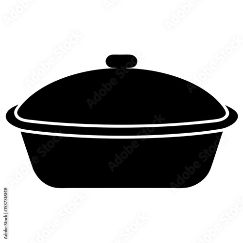 stainless steel pan isolated