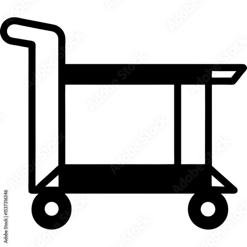 shopping cart isolated on white background