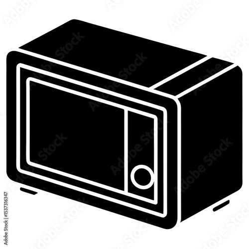 microwave oven vector illustration
