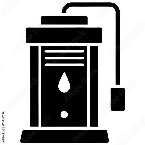 vector illustration of a tap with water