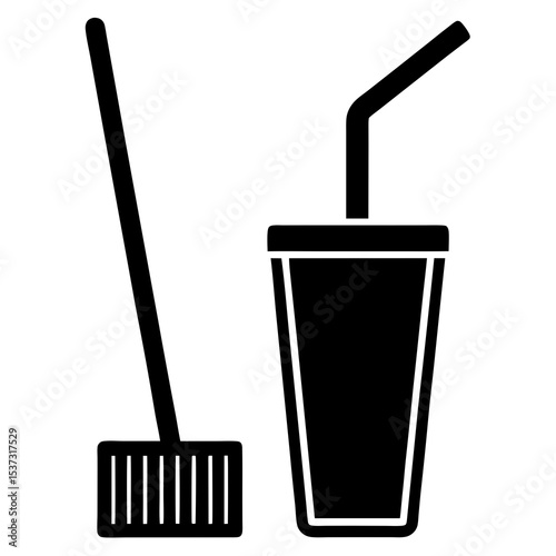 vector illustration of a glass of water