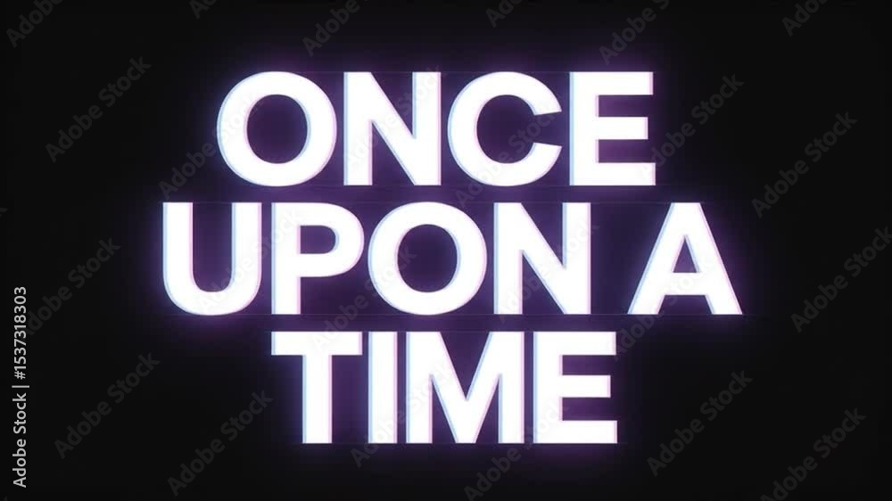 Once Upon a time text