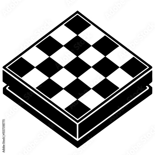black and white chess board