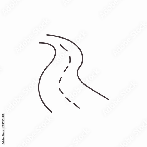 clipart path road icon sign vector