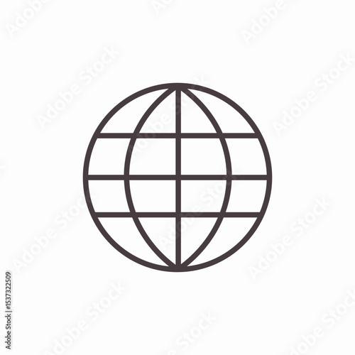 globe website symbol icon sign vector