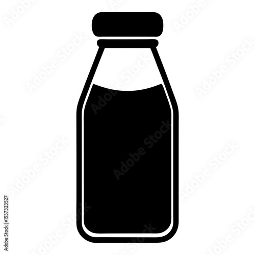 milk-bottle-with-lid-icon-on-white-background