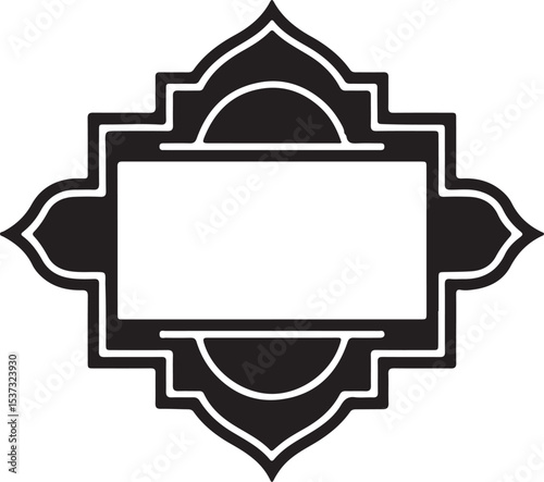 Premium Vector Silhouette of Luxury Modern Decorative Frame Style
