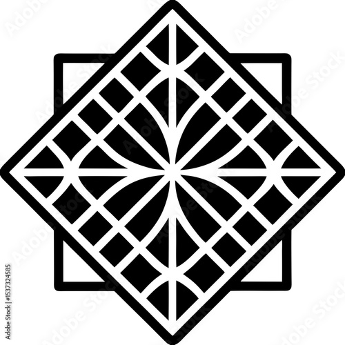 kitchen-tile-pattern-icon-on-white-background--
