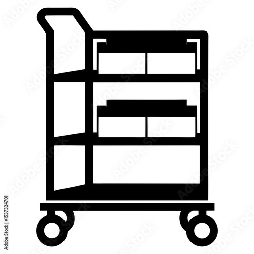 rolling-cart-with-shelves-icon-on-white-background.