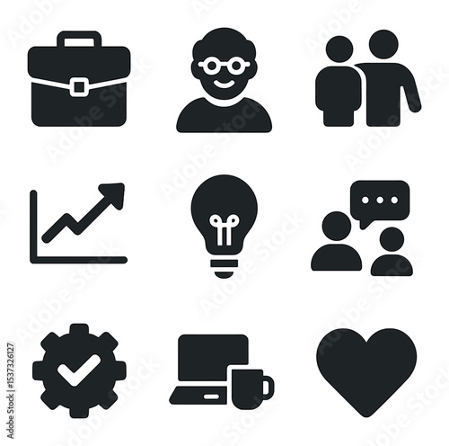 Lighting Icons Collection. Solid, filled icons set of lighting design trends: chandeliers, recessed lighting,