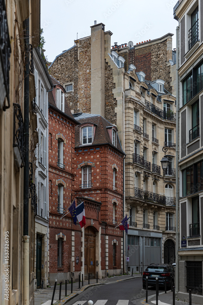 Old houses in Paris Old houses in Paris