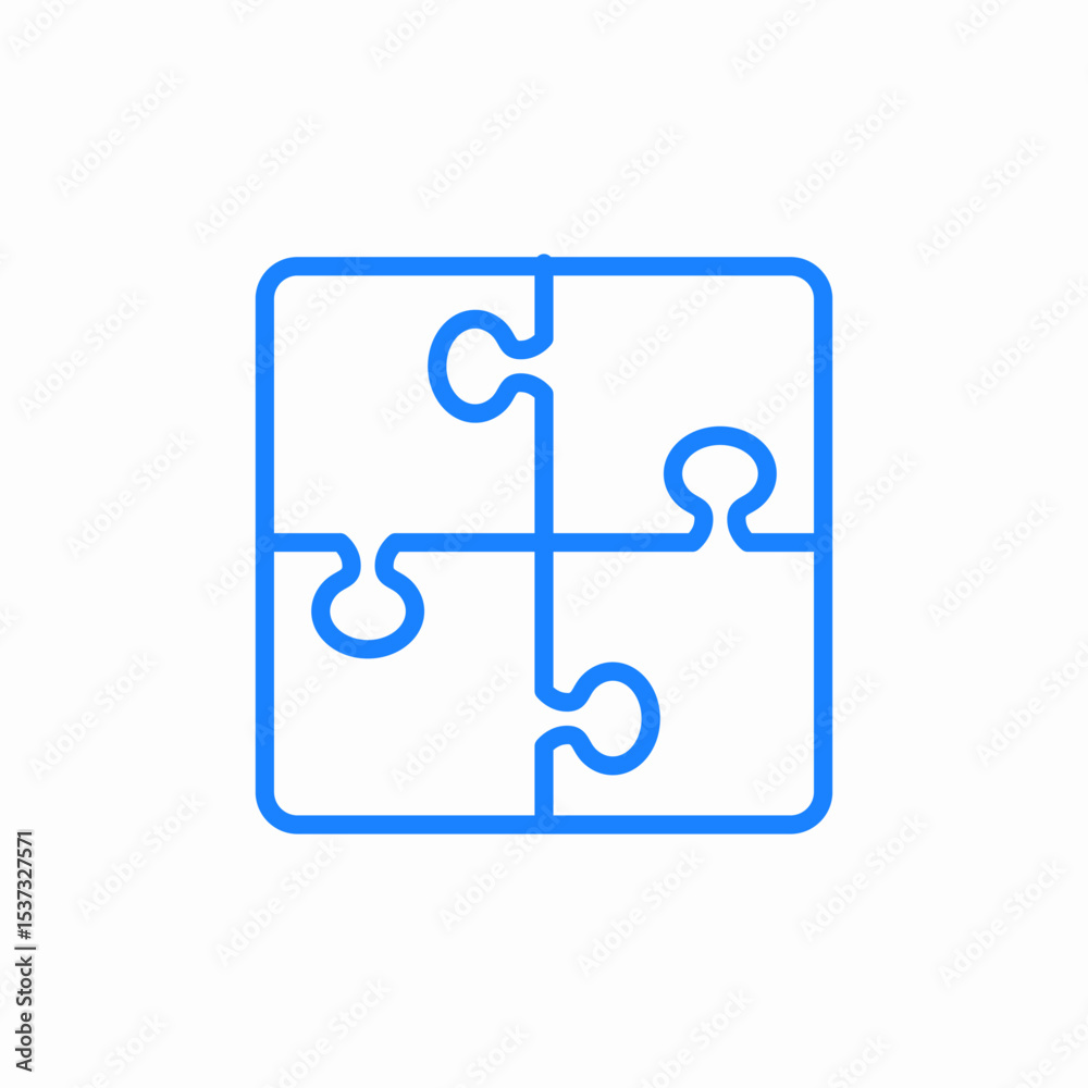 puzzle solved icon sign vector