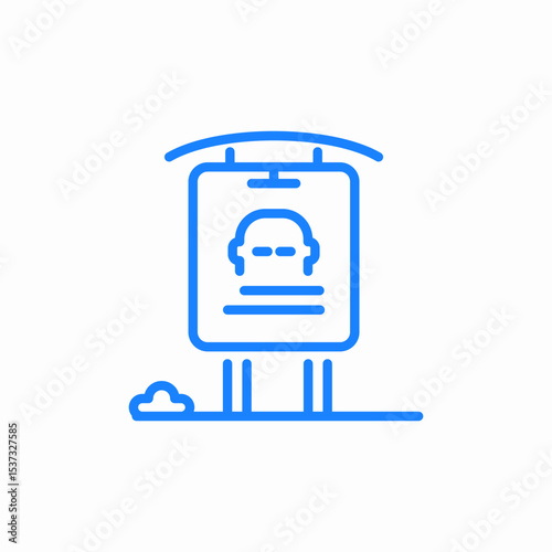 public poster icon sign vector