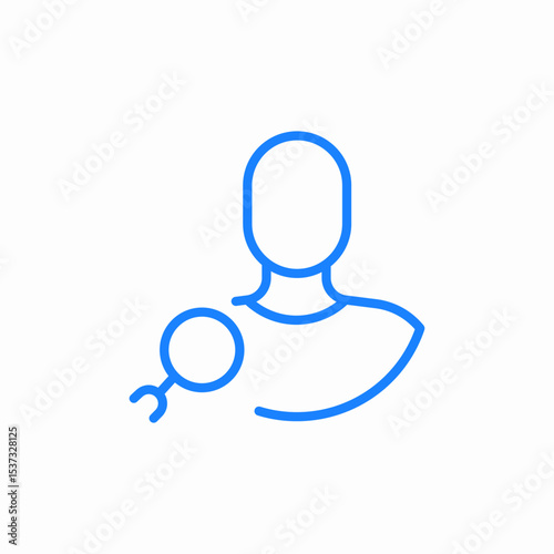 search user icon sign vector