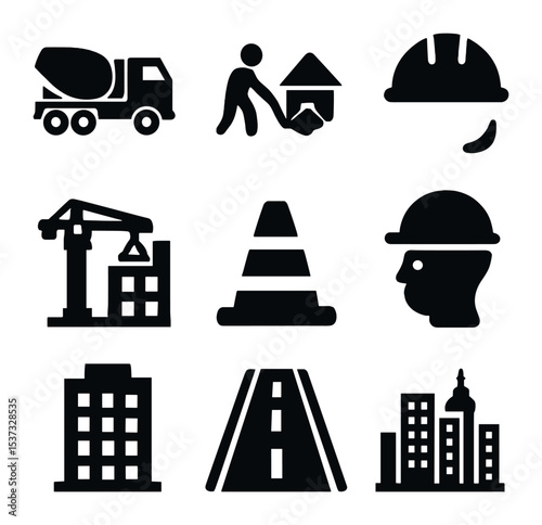 Flood Prevention Icons. Solid, filled icons set of home flooding and water damage prevention: water wave,