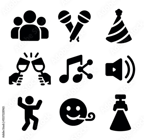 Waterfront Leisure Icons. Solid, filled icons set of waterfront leisure and recreation: kayak icon, paddle