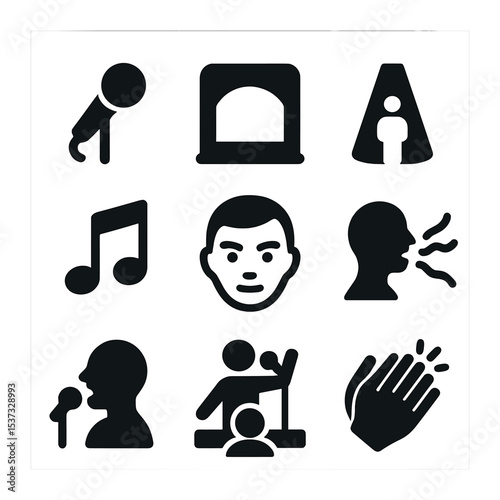 Flood-Resilient Icons Grid. Solid, filled icons set of flood-resilient communities: raised home, water safety,