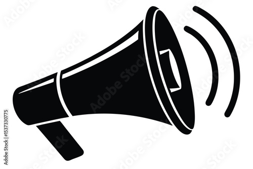 megaphone on white background