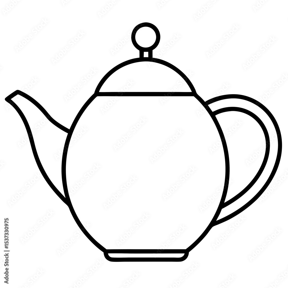 Obraz premium teapot isolated on white background