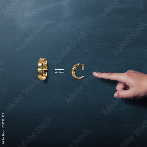 Gold ring equals C