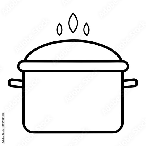 cooking pot vector illustration