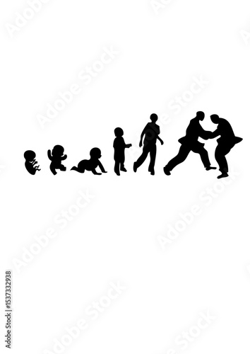 evolution homme sport judo