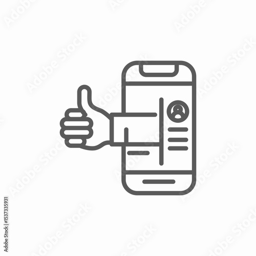 customer appreciation icon sign vector