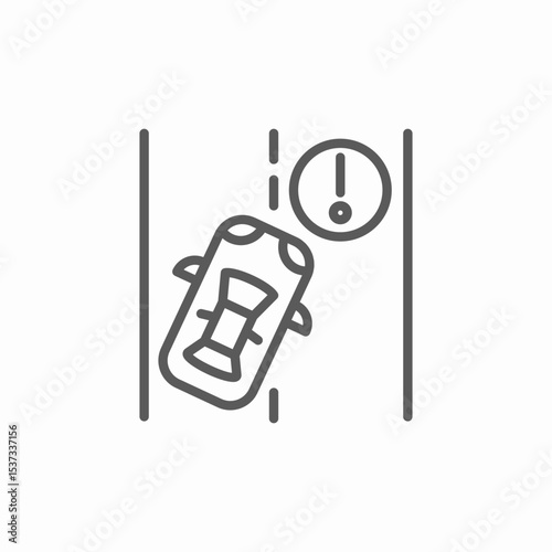 highway driving icon sign vector