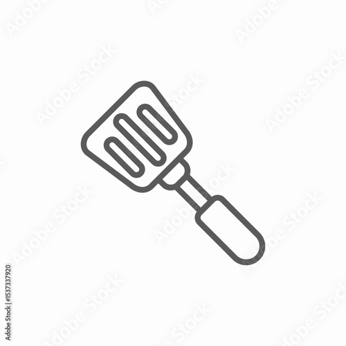 kitchen spatula icon sign vector