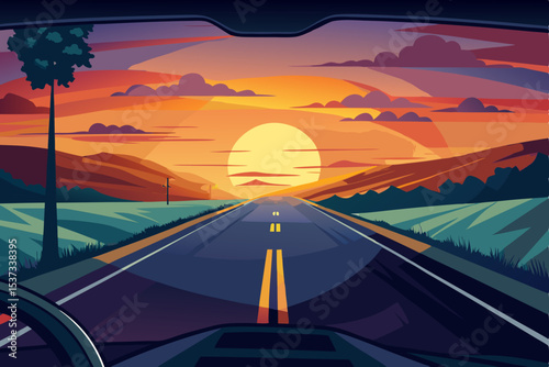 driving on the road