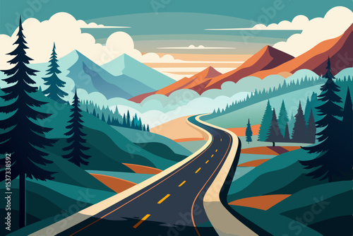 road in mountains