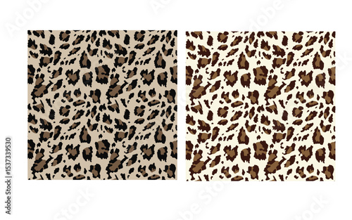 Seamless black and brown leopard print. textile design. Animal pattern design. Modern seamless leopard pattern. Wildlife, 