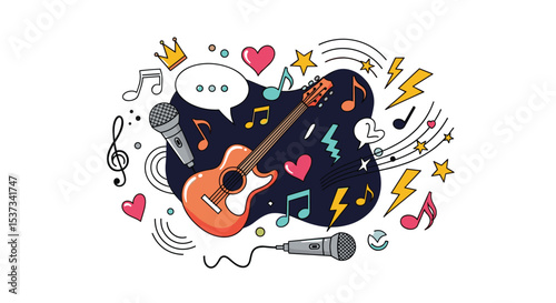 The Art Of Music A Collection Of Musical Instruments And Elements