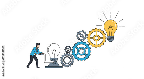 Innovative Idea Generation Process With Teamwork And Bright Thinking