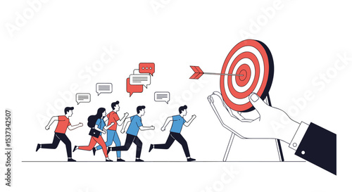 Team Pursuing Success The Importance Of Collaboration And Common Goals