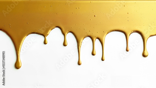 Glossy liquid isolated on white background. Image suitable for beauty, cosmetic, or nail polish product presentation.