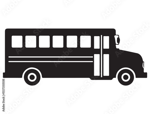 SCHOOL BUS SILHOUETTE