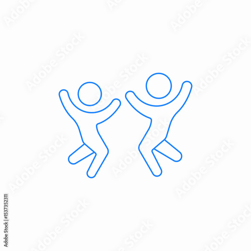 dancing party icon sign vector