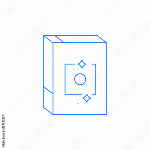 detergent box icon sign vector