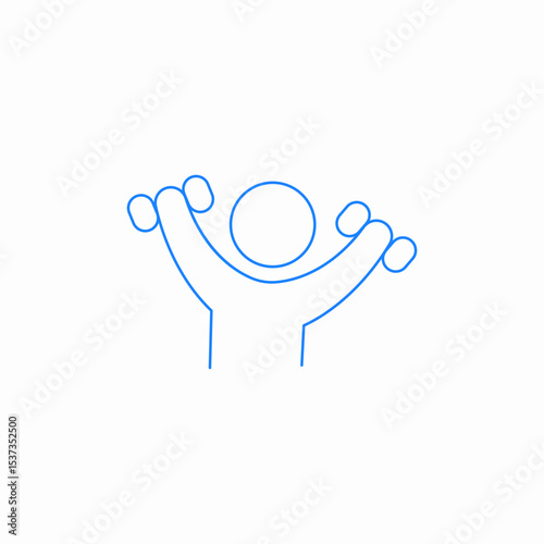 dumbbels exercise icon sign vector