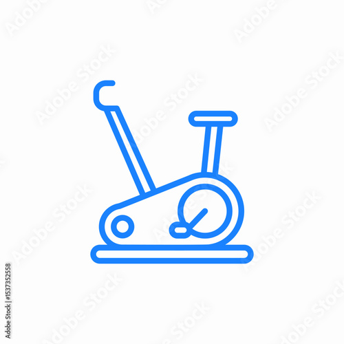 exercise bike icon sign vector