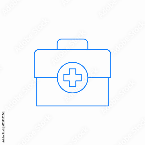 first aid kit icon sign vector