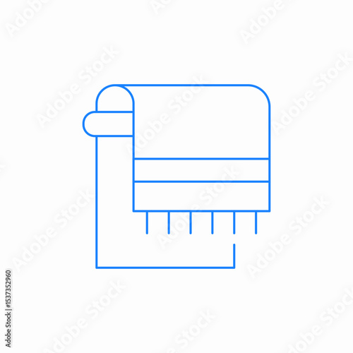 hand towel icon sign vector