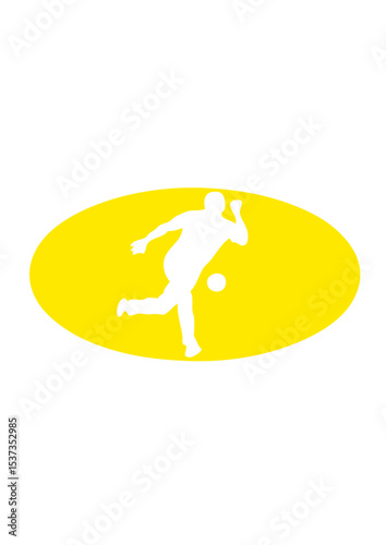 bowling logo bat sport