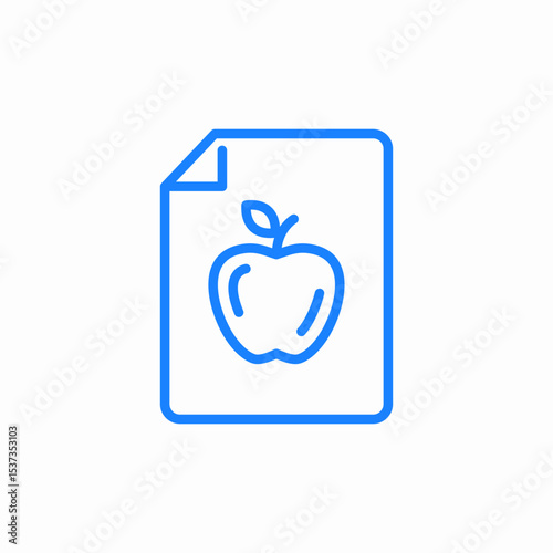 healthy menu icon sign vector