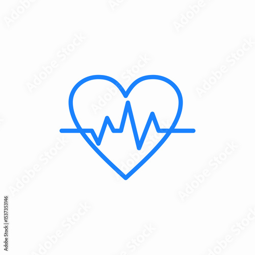 heart health icon sign vector
