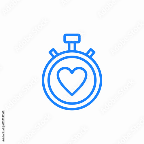 heart beat measure icon sign vector
