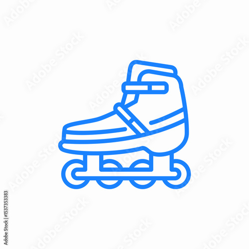 inline skateing icon sign vector