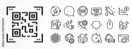 Fake news, Chemistry lab and Coronavirus line icons for web app. Glare of light effect. Message icon. Pack of Swipe up, Job interview, Home charging pictogram icons. Vector